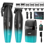 VGR 640S3 Professional 3 in 1 Hair Cutting Kit (Green)