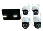 Безжичен комплект 4 въртящи AI камери 12mpx LYLU с 10.1 инча NVR LCD монитор - Image 2