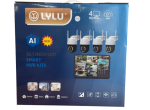 Безжичен комплект 4 въртящи AI камери 12mpx LYLU с 10.1 инча NVR LCD монитор - Image 4