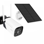 Безжична WiFi камера за външно наблюдение с батерия и соларен панел 3MPX, ICSee
