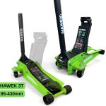 Нископрофилен Крик HAWEK HW-1188 GREEN с 2 Помпи 3 тона 85-430мм - Image 3